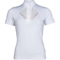 Produktbild von HKM Kayla Turnierpolo Damen Reitshirt Weiß XL