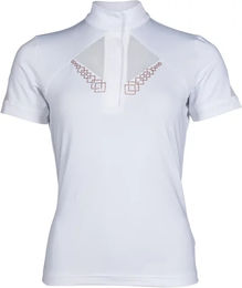 HKM Kayla Turnierpolo Damen Weiß XS – Bild 1 von 1