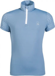 HKM Kids Aymee Reit-Poloshirt für Mädchen Blau Grösse 5/6 Jahre – Bild 1 von 1