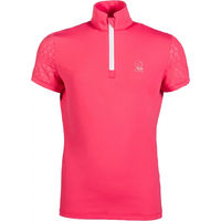 Produktbild von HKM Kids Aymee Reit-Poloshirt für Mädchen in Rosa Größe 5/6 Jahre