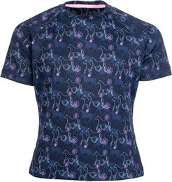HKM Kids Bria Reitshirt für Kinder in Blau Grösse 13 Jahre – Bild 1 von 1