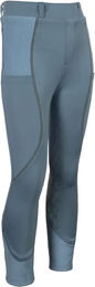 HKM Kids Claire Reithose Lycra Full Grip für Mädchen in Blau – Bild 1 von 1
