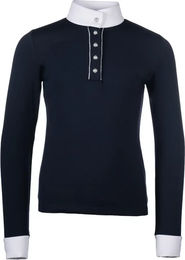 HKM Kids Emilia Reitshirt für Mädchen Blau Grösse 14 Jahre – Bild 1 von 1