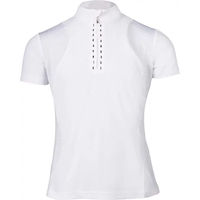Produktbild von HKM Kids Glam Turnier-Poloshirt Mädchen Weiß Größe 10 Jahre