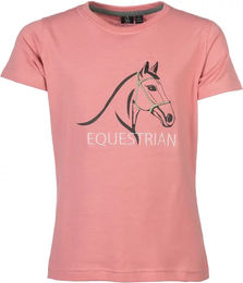 HKM Kids Grace Reitshirt Mädchen Rosa 3/4 Ärmel – Bild 1 von 1