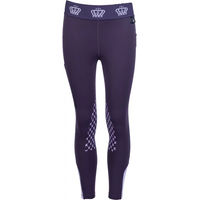 Produktbild von HKM Kids Lola Reithose für Mädchen mit Mid Grip in Lila Größe 11/12 Jahre