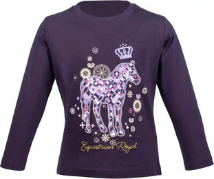 HKM Kids Lola Reitshirt Langarm lila Grösse 5/6 Jahre – Bild 1 von 1