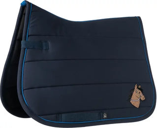 HKM Kids Mia Dressur Schabracke für Ponys in Blau – Bild 1 von 1