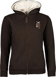 HKM Kids Mia Reitjacke für Mädchen mit Kapuze aus Fleece in Braun für 9/10 Jahre – Bild 1 von 1