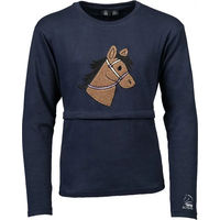 Produktbild von HKM Kids Mia Reitshirt Langarm Blau Grösse 9/10 Jahre
