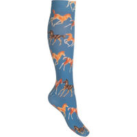 Produktbild von HKM Kids Pony Club Reitstrümpfe für Kinder Blau Größe 30/35