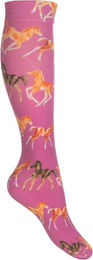 HKM Kids Pony Club Reitstrümpfe für Kinder Rosa Größe 30/35 – Bild 1 von 1