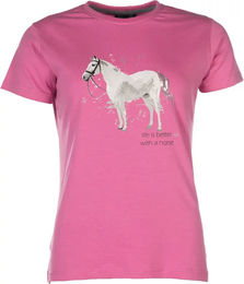 HKM Kids Reitshirt Mädchen Rosa 3/4 Ärmel – Bild 1 von 1