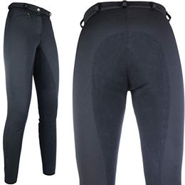 HKM Kids Wintersoftshell-Reithose mit Fleece für Kinder schwarz Größe 176 wasserabweisend – Bild 1 von 6