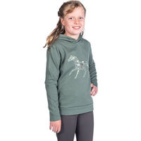 Produktbild von HKM Kinder Hoody Judy aus Baumwolle Grün Größe 98/104