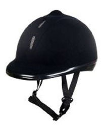 HKM Kinder Reithelm New Flock Schwarz Größe S 52-55 cm – Bild 1 von 1