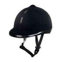 Produktbild von HKM Kinder Reithelm New Flock Schwarz Größe S 52-55 cm