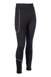 HKM Kinder Reitleggings Polly mit Silikon-Vollbesatz Schwarz Grösse 122-128 – Bild 1 von 2