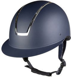 HKM Lady Shield Reithelm für Damen Dunkelblau Silber glänzend Größe S 52-54 cm – Bild 1 von 3