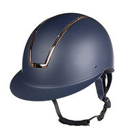 Produktbild von HKM Lady Shield Reithelm für Damen Dunkelblau/Rosegold Größe M 55-57cm