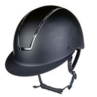 Produktbild von HKM Lady Shield Reithelm für Damen Schwarz Silber Größe S