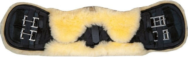 HKM Lammfell Kurzgurt abnehmbar Natur/Schwarz 50 cm – Bild 1 von 1