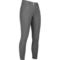 Produktbild von HKM Lia Reithose Damen Full Grip High Waist Grau mit Silikonbeschichtung