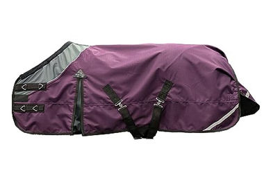 Produktbild von HKM Liberty Weidedecke für Pferde Weinrot/Grau Größe 115 - 1 Stk.