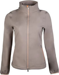 HKM Lily Softshell-Reitjacke für Damen wasserdicht in Braun und Grau Größe XL – Bild 1 von 6