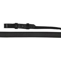 Produktbild von HKM Lisa Pferdezügel aus Leder in Schwarz mit Silberbeschlägen für Vollblut