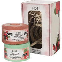 Produktbild von HKM Lolly Lick Salzstein für Pferde mit Hagebutte und Apfel 2er Pack