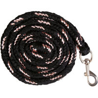 Produktbild von HKM Longierleine aus Nylon mit Karabinerhaken in Rosegold und Schwarz