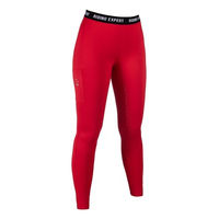 Produktbild von HKM Mädchen Graz Style Reitleggings mit Silikon Vollbesatz Rot 146/152