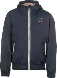 HKM Mädchen Mika Blouson Jacke Blau wasserdicht Größe 98/104 – Bild 1 von 2