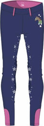 HKM Mädchen Pony Dream II Leggings mit Silikon-Vollbesatz Dunkelblau Größe 122-128 – Bild 1 von 2