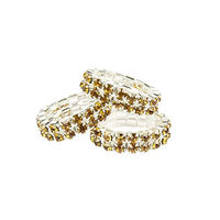 Produktbild von HKM Mähnengummis Crystal mit Strass in Bernstein 20er Set