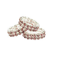 Produktbild von HKM Mähnengummis Crystal mit Strass Rosa 20er Set Turnierzubehör für Pferde