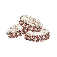 Produktbild von HKM Mähnengummis Crystal mit Strass Rot 20er Set Turnierzubehör für Pferde