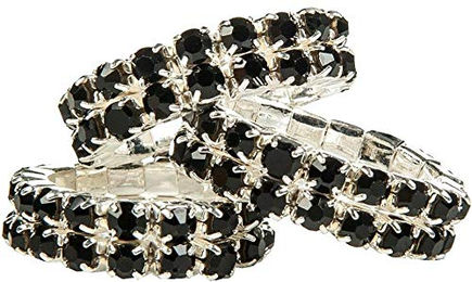 HKM Mähnengummis Crystal mit Strass Schwarz 20er Set – Bild 1 von 1