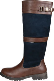 HKM Meghan Winterreitstiefel aus Leder Unisex Dunkelblau Braun Größe 37 EU – Bild 1 von 3