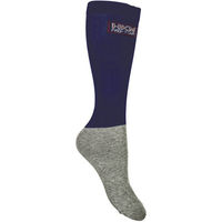 Produktbild von HKM Microcotton Kniestrümpfe 3er Set aus Baumwolle Schwarz Blau Braun Größe 32/34