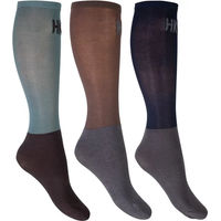 Produktbild von HKM Mikrofaser Reitsocken Unisex Braun 35/37 3er Pack