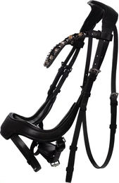 HKM Mila Anatomisches Reitkomplettzeug aus Leder in Schwarz – Bild 1 von 1