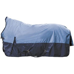 HKM Milwaukee Karo Pferdedecke Navy/Braun Karo Größe 125 – Bild 1 von 2
