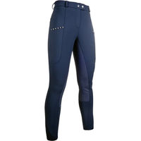 Produktbild von HKM Monaco Reithose Damen Full Grip Winter Blau Größe 36