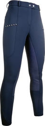 HKM Monaco Reithose Damen Full Grip Winter Blau Größe 44 – Bild 1 von 1