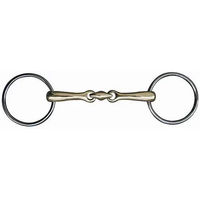 Produktbild von HKM Mors Double Brisuren für Pferde aus Messing 14 mm