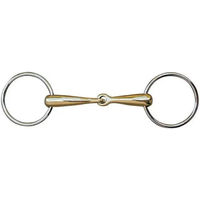 Produktbild von HKM Mors simple für Pferd aus Maillechort mit Edelstahlringen
