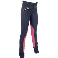 Produktbild von HKM My First HKM Reithose Mid Grip für Mädchen in Blau oder Dunkelpink aus Polyester
