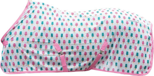 HKM Naples Fliegendecke für Pferde in Rosa Bunt 135 cm – Bild 1 von 1
